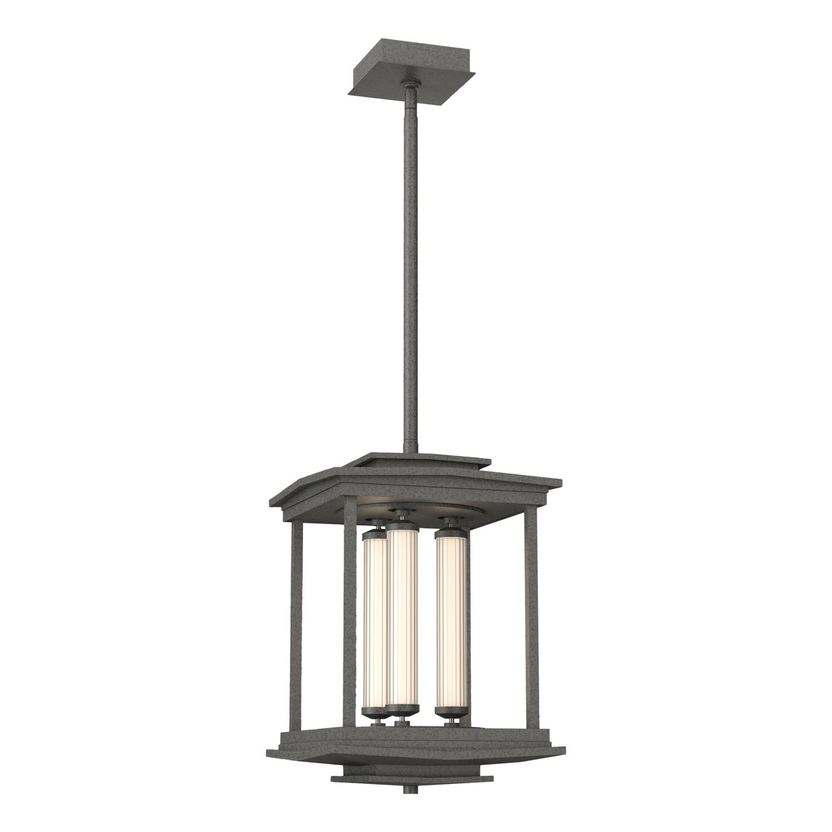 Hubbardton Forge 2023 Natural Iron Clear Glass (ZM) Multi Athena 3-Light LED Lantern