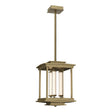 Hubbardton Forge 2023 Soft Gold Clear Glass (ZM) Multi Athena 3-Light LED Lantern