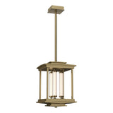 Hubbardton Forge 2023 Soft Gold Clear Glass (ZM) Multi Athena 3-Light LED Lantern