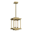 Hubbardton Forge 2023 Modern Brass Clear Glass (ZM) Multi Athena 3-Light LED Lantern