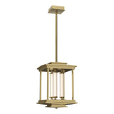 Hubbardton Forge 2023 Modern Brass Clear Glass (ZM) Multi Athena 3-Light LED Lantern