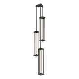 Hubbardton Forge 2023 Dark Smoke Clear Glass (ZM) Multi Athena Triple Tall LED Lantern