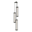 Hubbardton Forge 2023 Natural Iron Clear Glass (ZM) Multi Athena Triple Tall LED Lantern