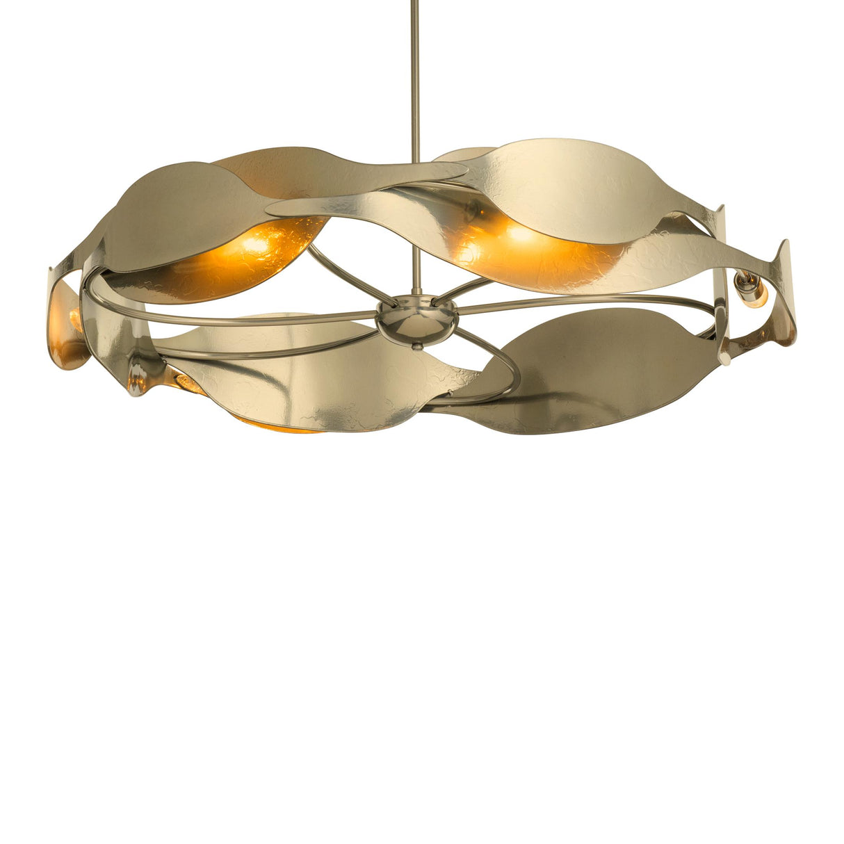 Hubbardton Forge 2020 Modern Brass Multi Waves Pendant