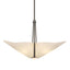Hubbardton Forge 2011 Dark Smoke Spun Frost (SH) Multi Kirigami 3 Light Pendant