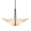 Hubbardton Forge 2011 Black Spun Frost (SH) Multi Kirigami 3 Light Pendant