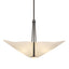 Hubbardton Forge 2011 Oil Rubbed Bronze Spun Frost (SH) Multi Kirigami 3 Light Pendant