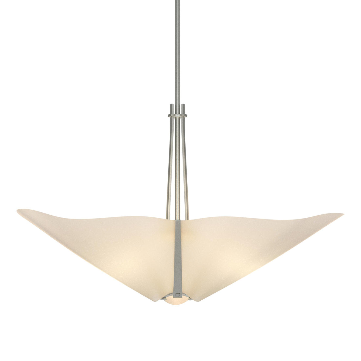 Hubbardton Forge 2011 Vintage Platinum Spun Frost (SH) Multi Kirigami 3 Light Pendant