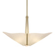 Hubbardton Forge 2011 Modern Brass Spun Frost (SH) Multi Kirigami 3 Light Pendant