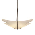 Hubbardton Forge 2011 Bronze Spun Frost (SH) Multi Kirigami 4 Light Pendant