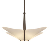 Hubbardton Forge 2011 Bronze Spun Frost (SH) Multi Kirigami 4 Light Pendant