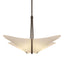 Hubbardton Forge 2011 Bronze Spun Frost (SH) Multi Kirigami 4 Light Pendant