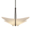 Hubbardton Forge 2011 Dark Smoke Spun Frost (SH) Multi Kirigami 4 Light Pendant