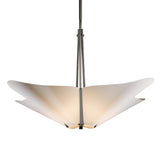 Hubbardton Forge 2011 Dark Smoke Spun Frost (SH) Multi Kirigami 4 Light Pendant