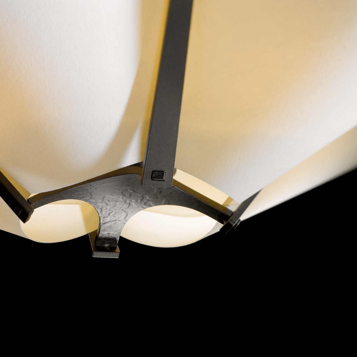 Hubbardton Forge 2011 Dark Smoke Spun Frost (SH) Multi Kirigami 4 Light Pendant