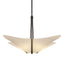 Hubbardton Forge 2011 Natural Iron Spun Frost (SH) Multi Kirigami 4 Light Pendant