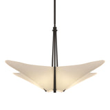 Hubbardton Forge 2011 Oil Rubbed Bronze Spun Frost (SH) Multi Kirigami 4 Light Pendant