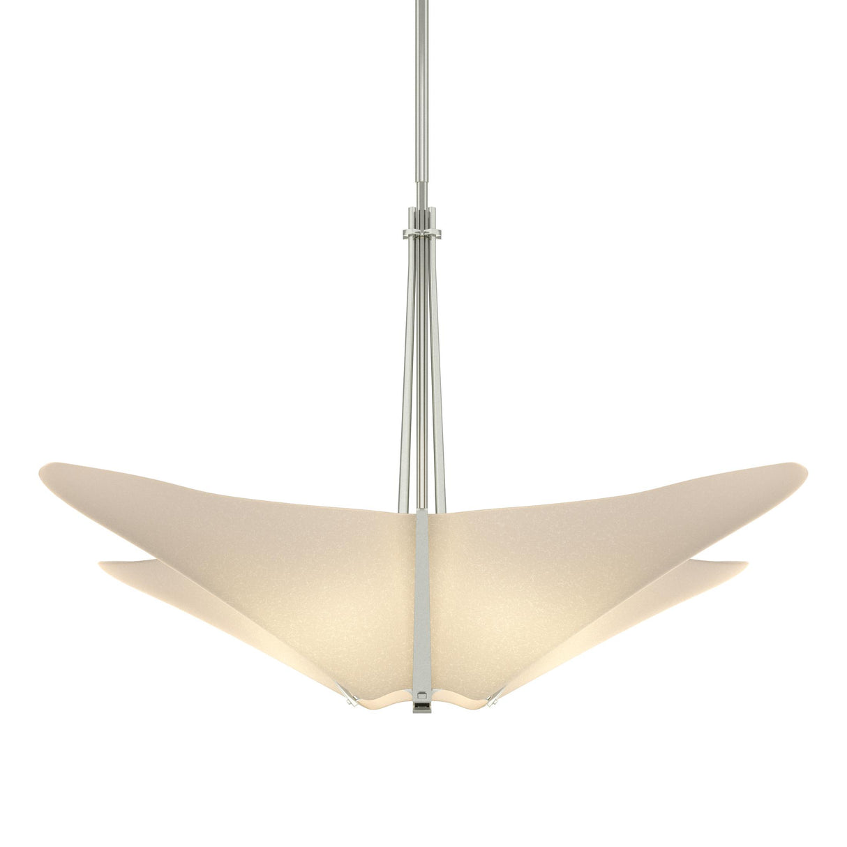Hubbardton Forge 2011 Sterling Spun Frost (SH) Multi Kirigami 4 Light Pendant