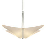 Hubbardton Forge 2011 Sterling Spun Frost (SH) Multi Kirigami 4 Light Pendant