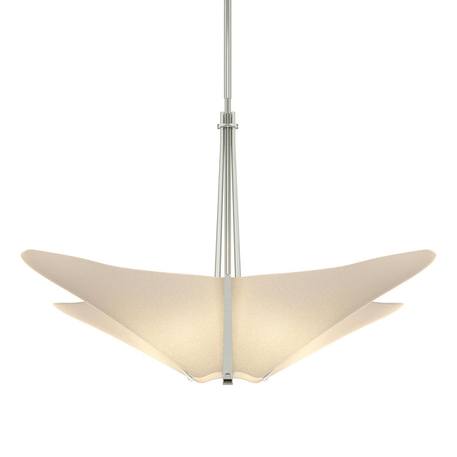 Hubbardton Forge 2011 Sterling Spun Frost (SH) Multi Kirigami 4 Light Pendant