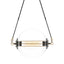 Hubbardton Forge 2016 Black with Brass Accents Stainless Steel Mesh (ZK) Short Otto Sphere Pendant