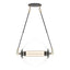 Hubbardton Forge 2016 Black with Brass Accents Clear Glass with Frosted Diffuser (YE) Standard Otto Sphere Pendant