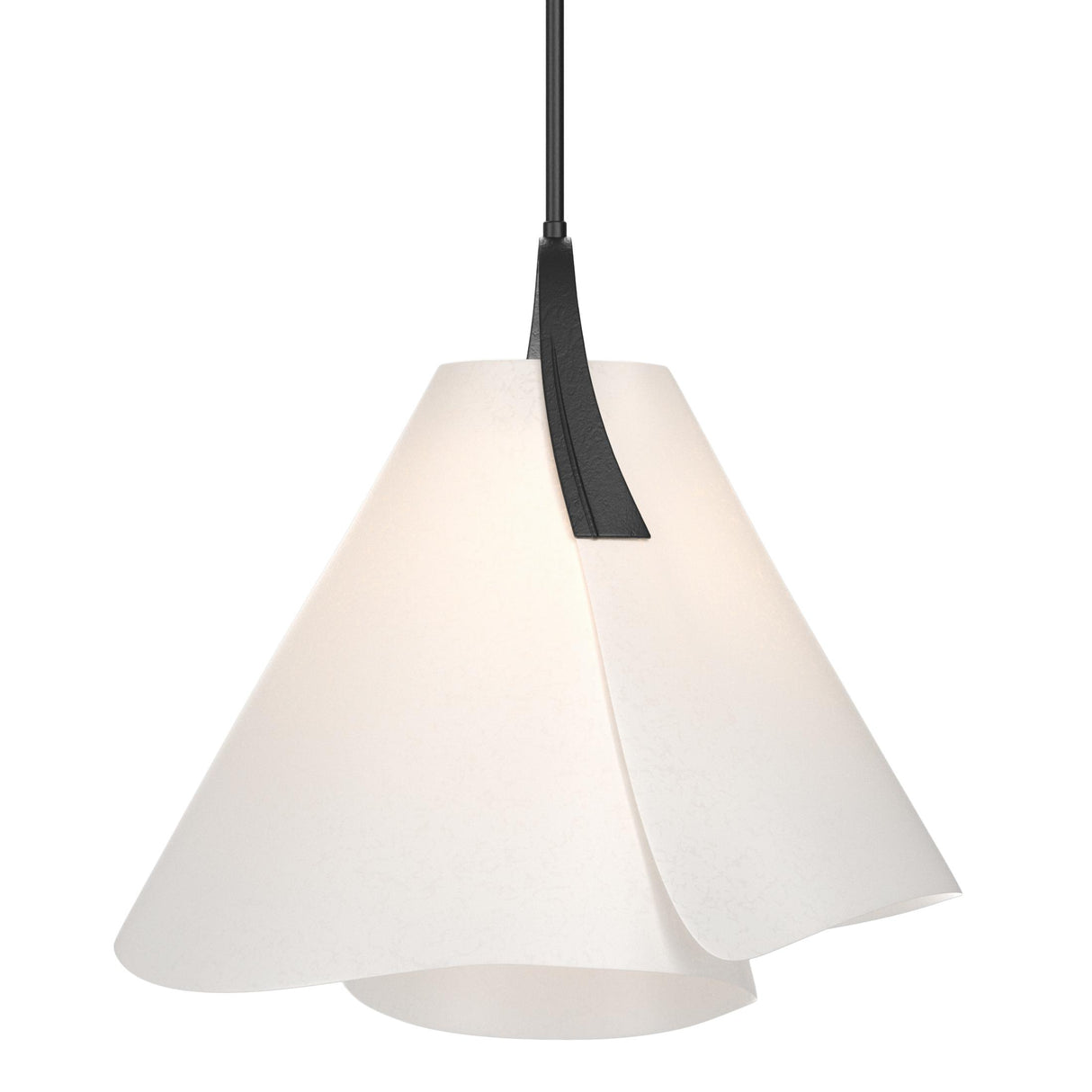 Hubbardton Forge 2011 Black Spun Frost (SH) Multi Mobius Small Pendant