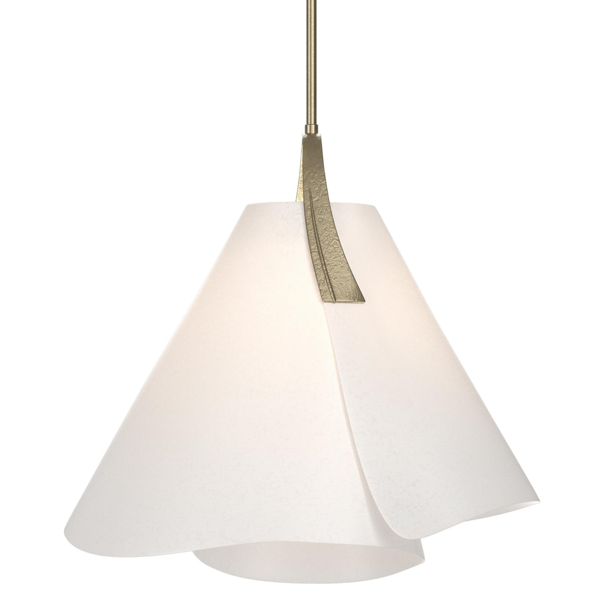 Hubbardton Forge 2011 Soft Gold Spun Frost (SH) Multi Mobius Small Pendant