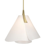 Hubbardton Forge 2011 Modern Brass Spun Frost (SH) Multi Mobius Small Pendant