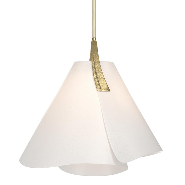Hubbardton Forge 2011 Modern Brass Spun Frost (SH) Multi Mobius Small Pendant