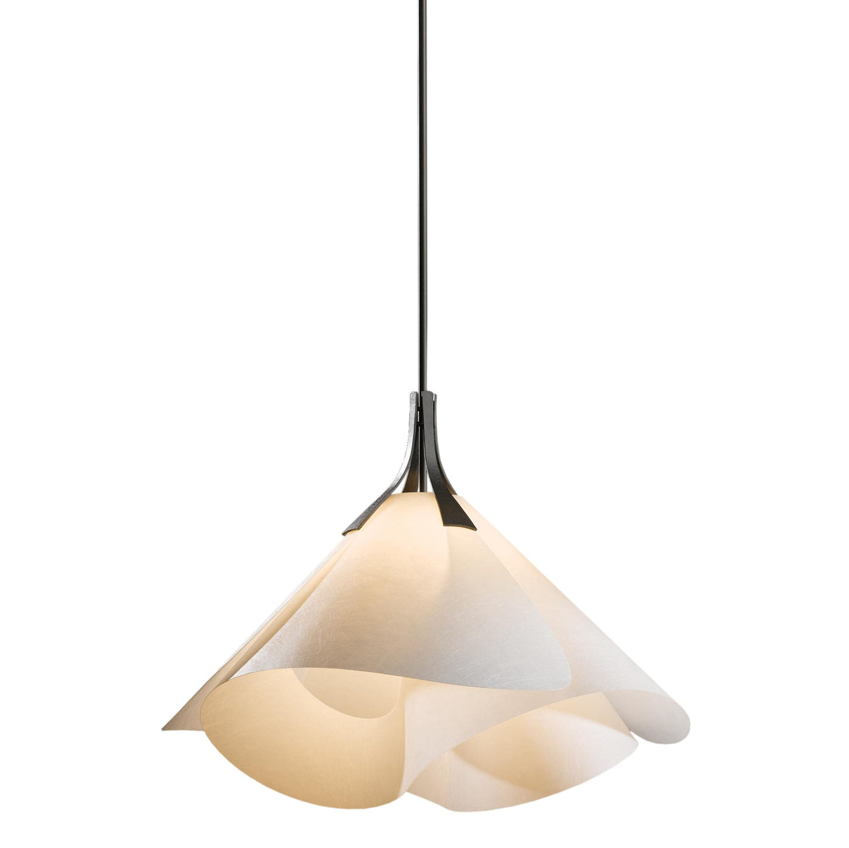 Hubbardton Forge 2011 Dark Smoke Spun Frost (SH) Multi Mobius Large Pendant