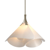Hubbardton Forge 2011 Soft Gold Spun Frost (SH) Multi Mobius Large Pendant