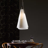 Hubbardton Forge 2011 Dark Smoke Spun Frost (SH) Multi Mobius Tall Pendant