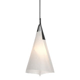Hubbardton Forge 2011 Black Spun Frost (SH) Multi Mobius Tall Pendant