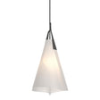 Hubbardton Forge 2011 Natural Iron Spun Frost (SH) Multi Mobius Tall Pendant