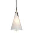 Hubbardton Forge 2011 Soft Gold Spun Frost (SH) Multi Mobius Tall Pendant