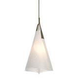 Hubbardton Forge 2011 Soft Gold Spun Frost (SH) Multi Mobius Tall Pendant