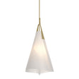 Hubbardton Forge 2011 Modern Brass Spun Frost (SH) Multi Mobius Tall Pendant