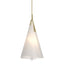 Hubbardton Forge 2011 Modern Brass Spun Frost (SH) Multi Mobius Tall Pendant