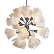 Hubbardton Forge 2021 Dark Smoke Spun Frost (SH) Multi Mobius 16-Light Orb Pendant