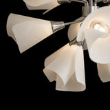 Hubbardton Forge 2021 Sterling Spun Frost (SH) Multi Mobius 16-Light Orb Pendant