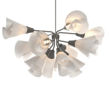 Hubbardton Forge 2020 Dark Smoke Spun Frost (SH) Multi Mobius 12-Light Pendant