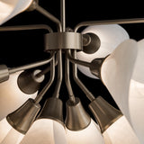 Hubbardton Forge 2020 Soft Gold Spun Frost (SH) Multi Mobius 12-Light Pendant