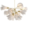 Hubbardton Forge 2020 Modern Brass Spun Frost (SH) Multi Mobius 12-Light Pendant
