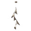 Hubbardton Forge 2020 Bronze Bronze Standard Plume 5-Light LED Pendant
