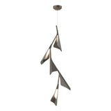 Hubbardton Forge 2020 Bronze Dark Smoke Standard Plume 5-Light LED Pendant