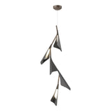Hubbardton Forge 2020 Bronze Black Standard Plume 5-Light LED Pendant