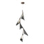 Hubbardton Forge 2020 Bronze Black Standard Plume 5-Light LED Pendant
