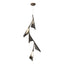 Hubbardton Forge 2020 Bronze Oil Rubbed Bronze Standard Plume 5-Light LED Pendant