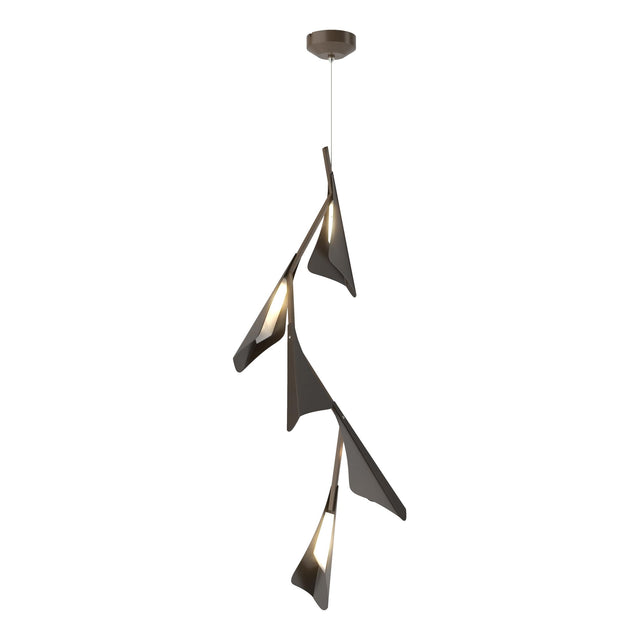 Hubbardton Forge 2020 Bronze Oil Rubbed Bronze Standard Plume 5-Light LED Pendant